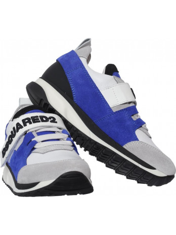 Kinder Sneaker mit Schnüren und Klettverschluss