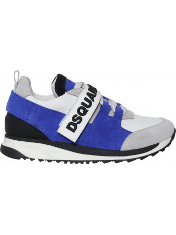 Kinder Sneaker mit Schnüren und Klettverschluss