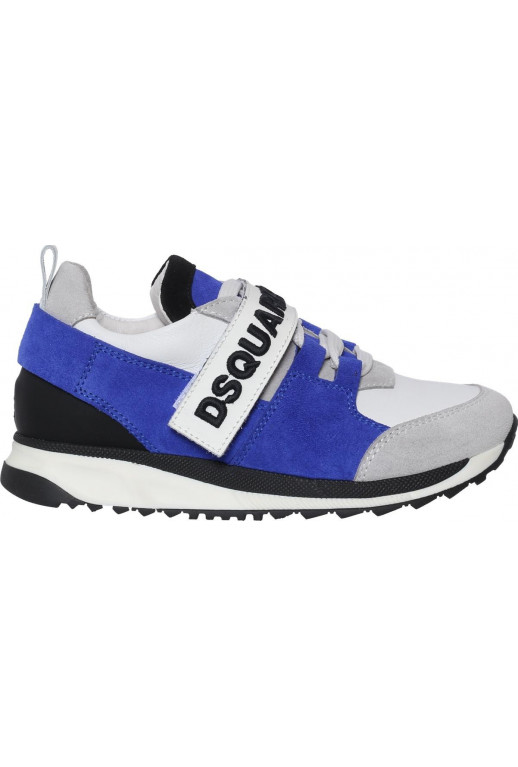 Kinder Sneaker mit Schnüren und Klettverschluss