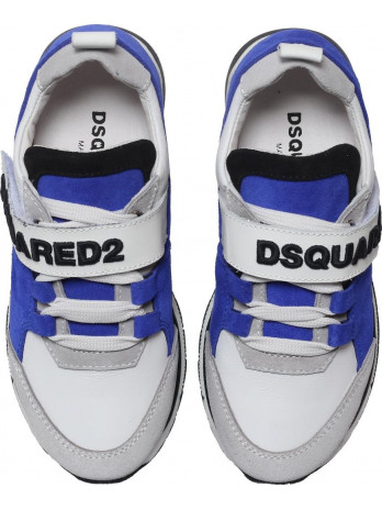 Kinder Sneaker mit Schnüren und Klettverschluss