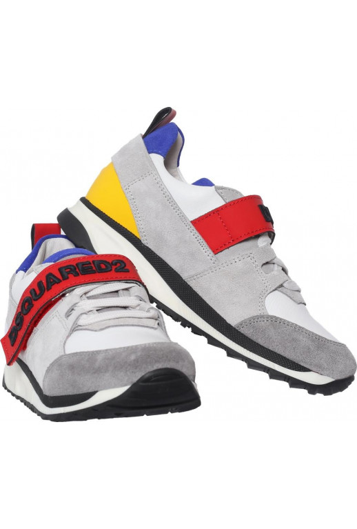Kinder Sneaker mit Schnür- und Klettverschluss