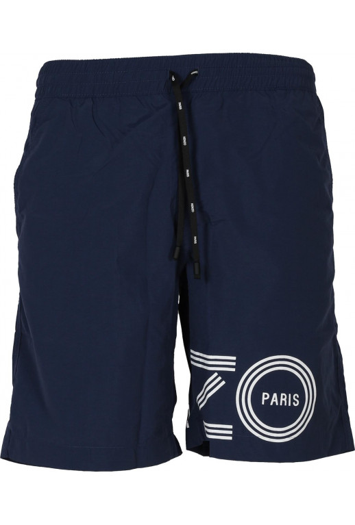 Bermuda Badeshorts mit Logodruck