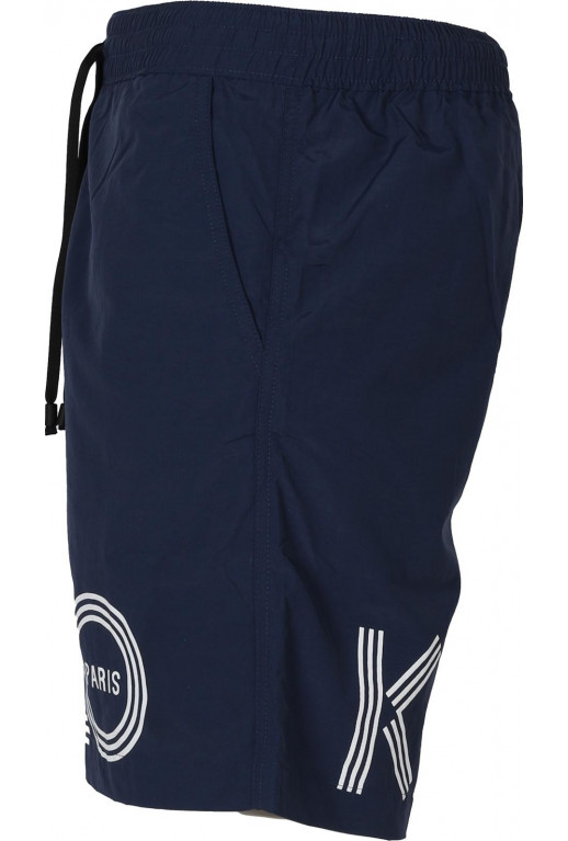 Bermuda Badeshorts mit Logodruck