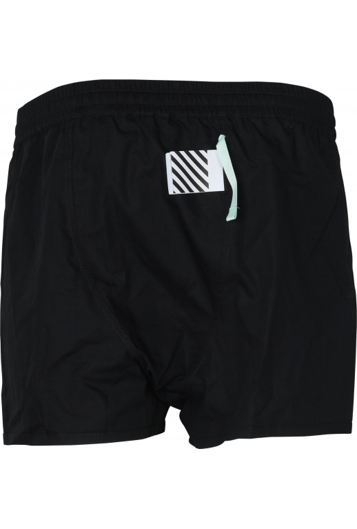 Badeshorts mit Logoetikett