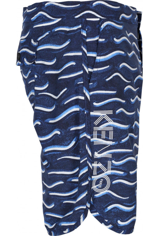 Badeshorts mit Logodruck