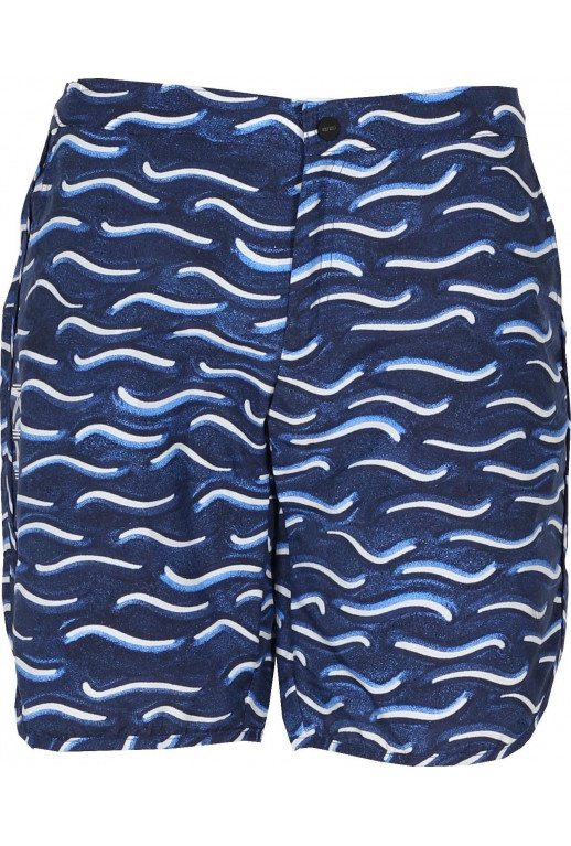 Badeshorts mit Logodruck