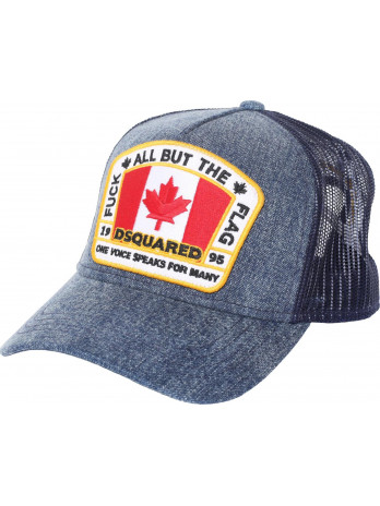 Denim Canada Flag Baseball Cap