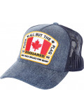 Denim Canada Flag Baseball Cap