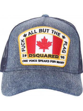 Denim Canada Flag Baseball Cap