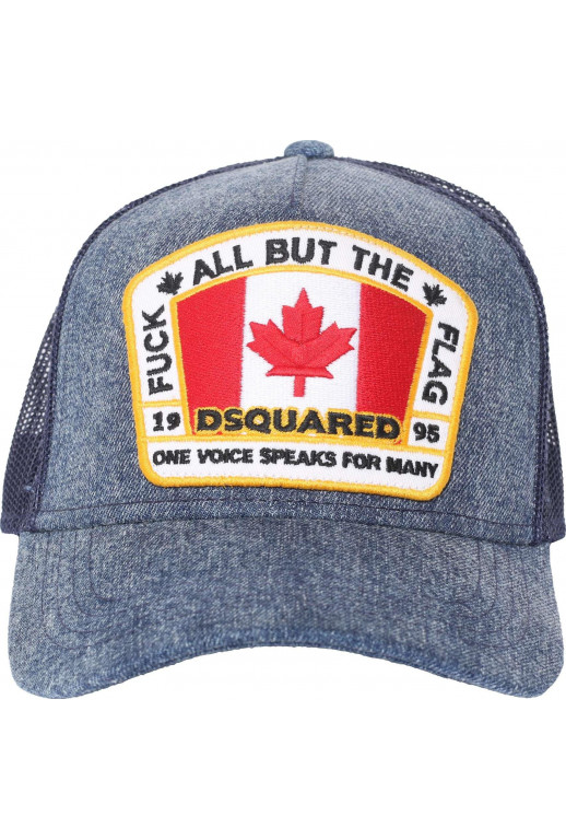 Denim Canada Flag Baseball Cap