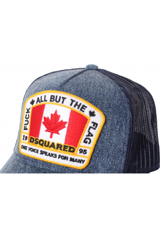 Denim Canada Flag Baseball Cap