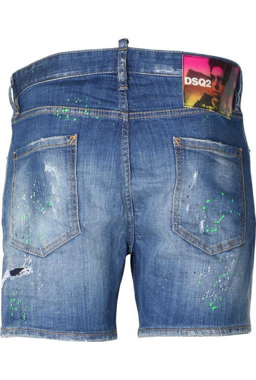Distressed Jeans Shorts