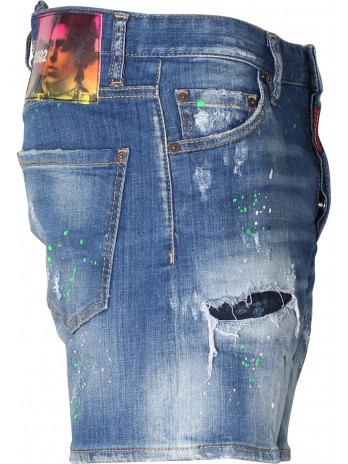 Distressed Jeans Shorts