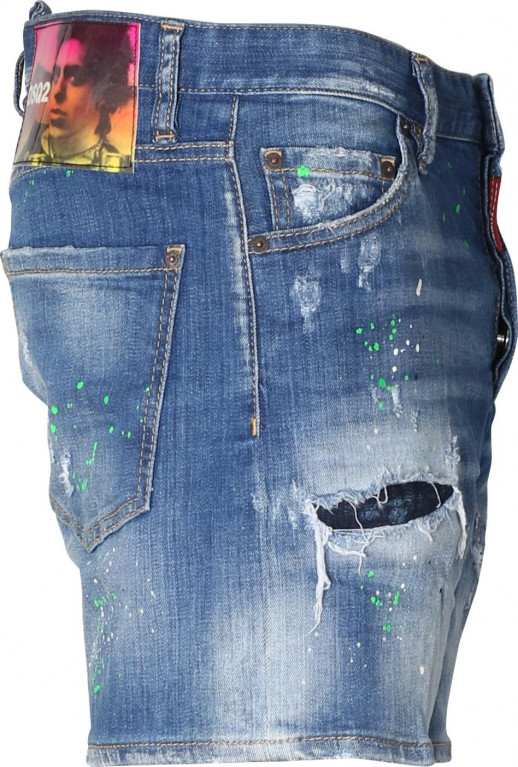 Distressed Jeans Shorts