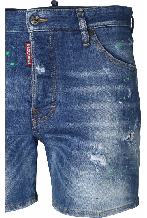 Distressed Jeans Shorts