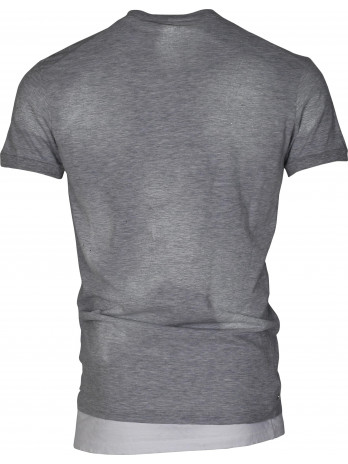 Logo T-Shirt mit Untershirt Look