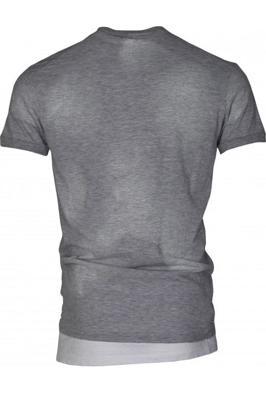 Logo T-Shirt mit Untershirt Look