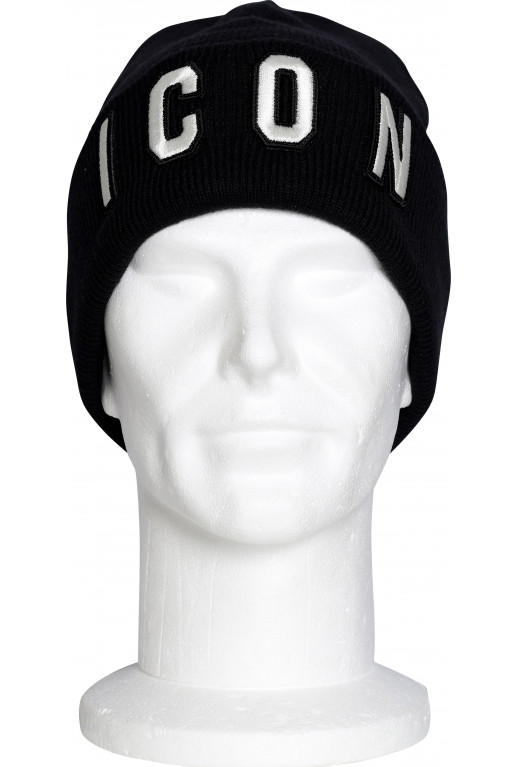 Bestrickte Icon Mütze Schwarz im 3.5 Store!