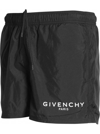 Badeshorts mit Logodruck