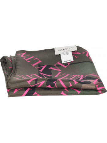 Camouflage Foulard mit Logodruck