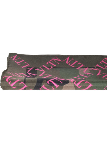 Camouflage Foulard mit Logodruck