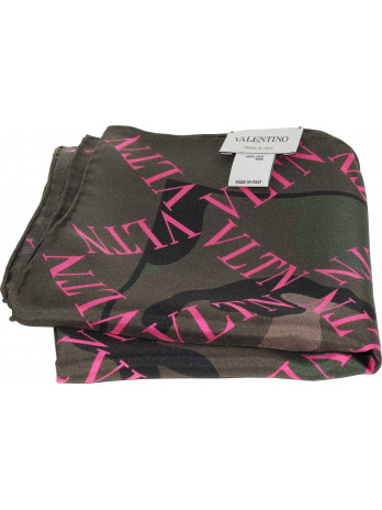 Camouflage Foulard mit Logodruck
