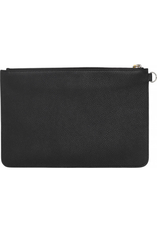 Crocodile Leather Logo Pochette