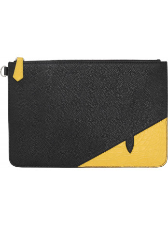 Logo Pochette aus Krokodilleder