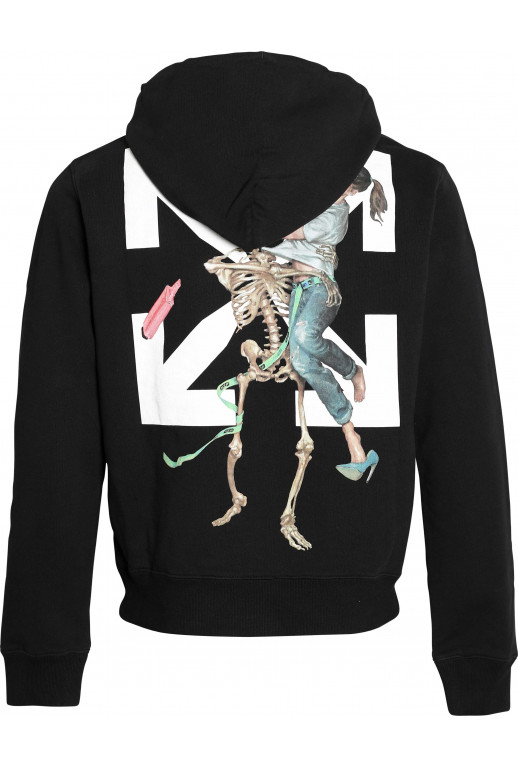 Hoodie mit Skelett