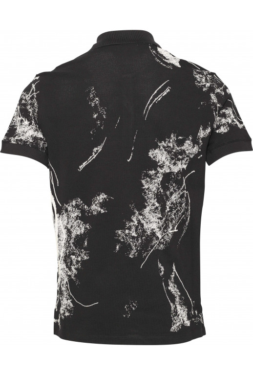 Poloshirt mit Totenkopf Druck