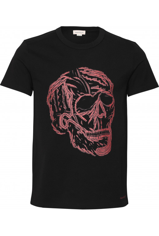 T-Shirt mit Totenkopf Druck