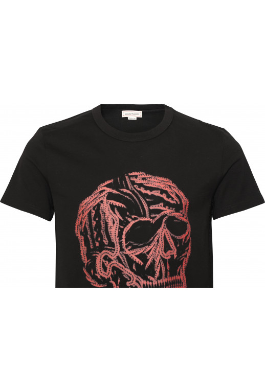 T-Shirt mit Totenkopf Druck