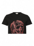 T-Shirt mit Totenkopf Druck