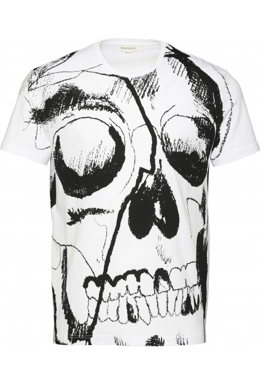 T-Shirt mit Totenkopf Druck