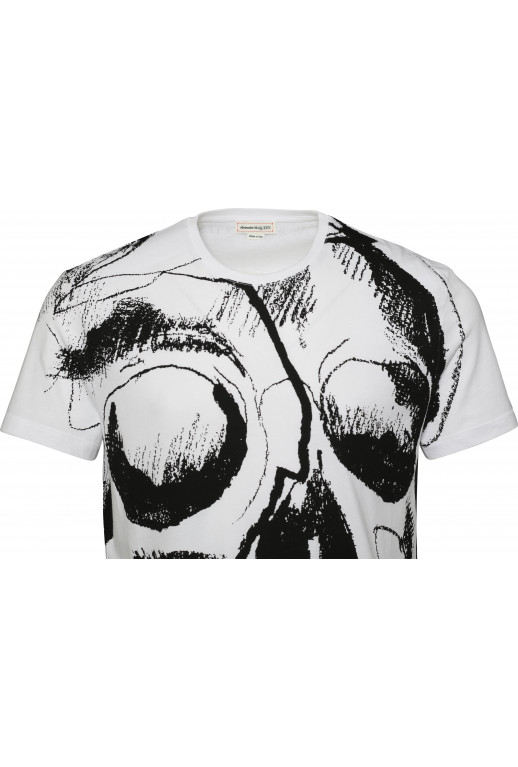 T-Shirt mit Totenkopf Druck