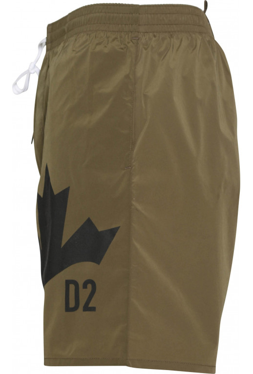Badeshorts mit Logodetail