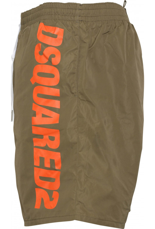 Badeshorts mit Logodruck