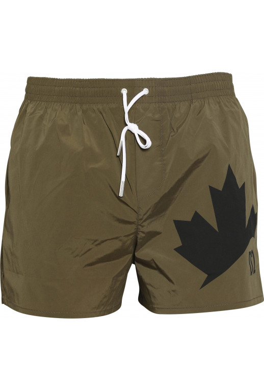 Badeshorts Midi mit Logodetail
