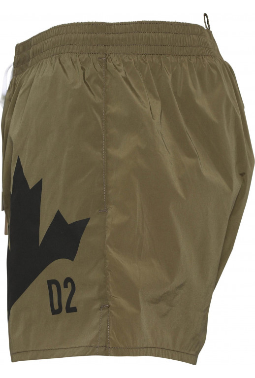 Badeshorts Midi mit Logodetail