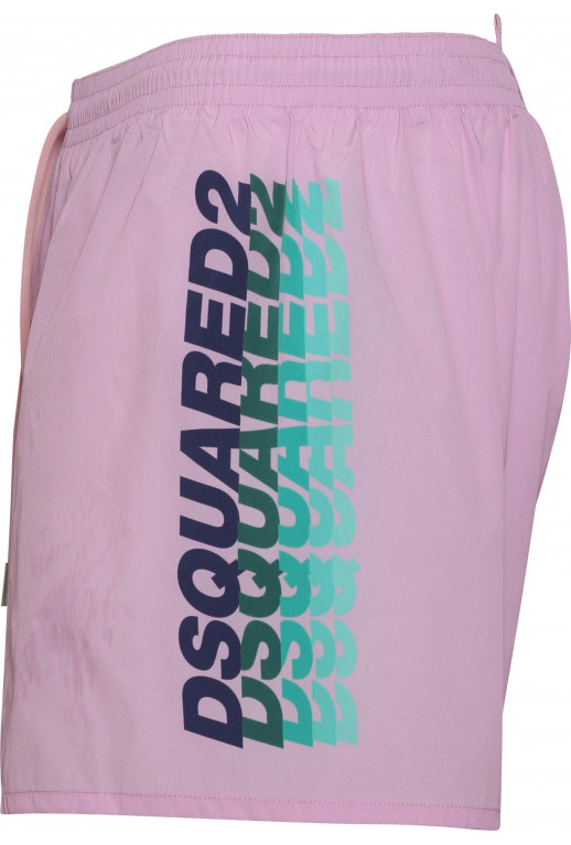 Badeshorts Midi Mit Logodruck