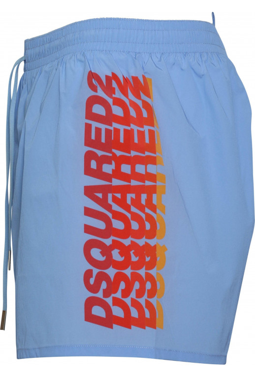 Badeshorts Midi Mit Logodruck