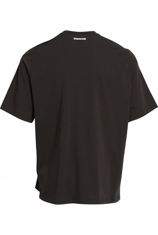 Rundhals T-Shirt mit Logodruck