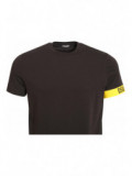 Rundhals T-Shirt mit Logo am Ärmel