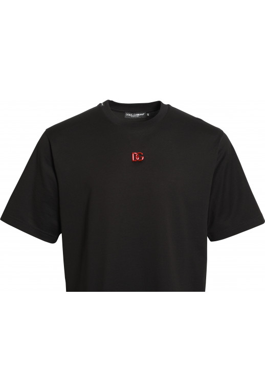 T-Shirt mit Logo Plakette