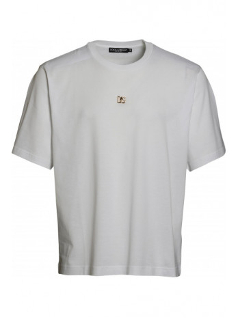 T-Shirt mit Logo Plakette