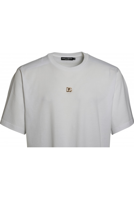 T-Shirt mit Logo Plakette