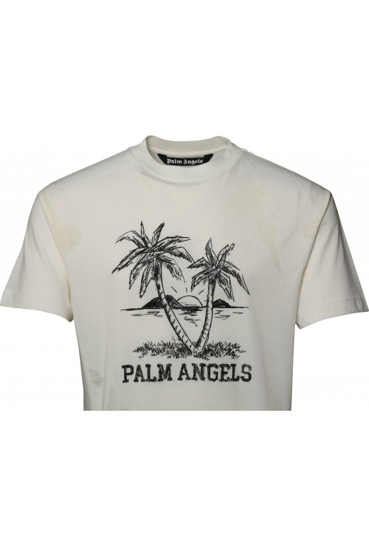 Sunset Palm Vint Classic Tee