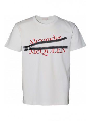 Logo Zip Print T-Shirt