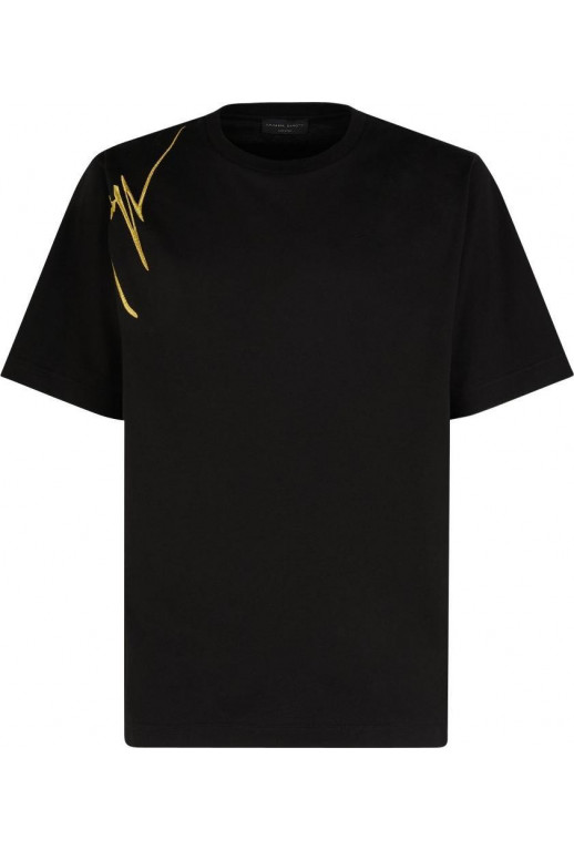 T-Shirt mit Logo Stickerei