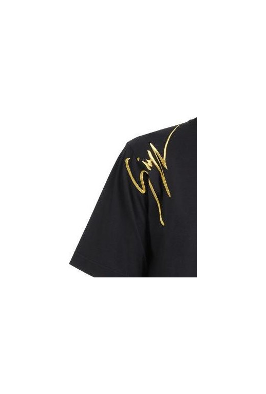 T-Shirt mit Logo Stickerei